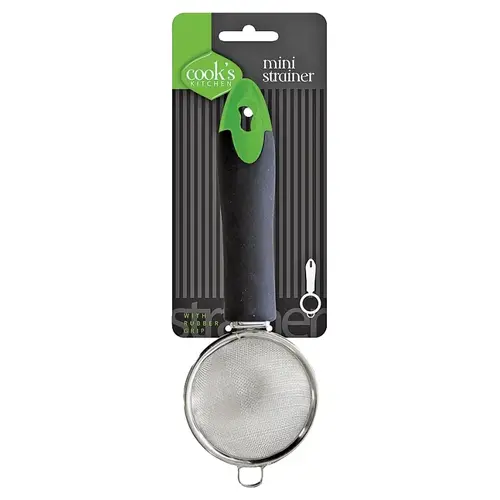 Cooking Strainer, 3-1/2 in Dia, Rubber Handle - pack of 6 Cooking Strainer, 3-1/2 in Dia, Rubber Handle - pack of 6