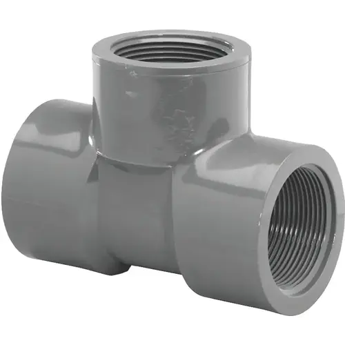 8214942 Pipe Tee, 1 in, Threaded, PVC, SCH 80 Schedule 8214942 Pipe Tee, 1 in, Threaded, PVC, SCH 80 Schedule