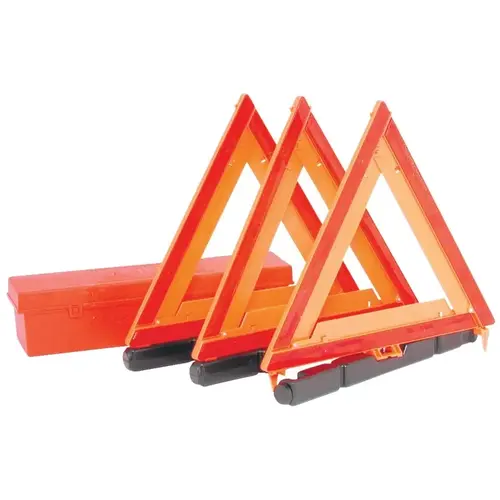 Warning Triangle Kit, Fluorescent Orange Reflector Warning Triangle Kit, Fluorescent Orange Reflector