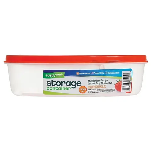 Lunch Set, 1.2 L Capacity, Plastic Lunch Set, 1.2 L Capacity, Plastic