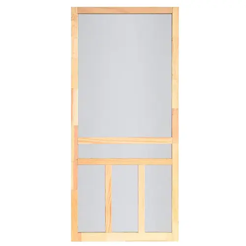 Creekside Series WCRC36 Screen Door, 36 in W, 80 in H, Wood, Natural