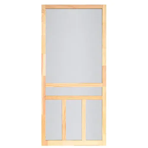 Creekside Series WCRC32 Screen Door, 32 in W, 80 in H, Wood, Natural - pack of 2