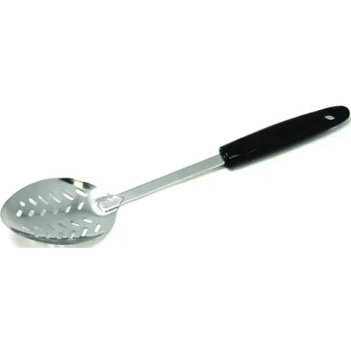 Spoon, 12 in OAL, Stainless Steel, Black, Chrome Spoon, 12 in OAL, Stainless Steel, Black, Chrome