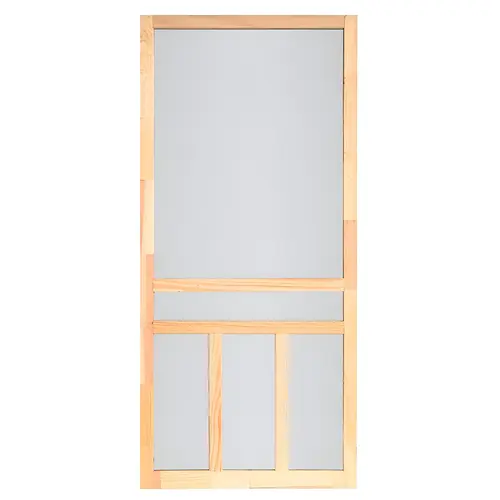 Screen Tight WCRK30-XCP2 Creekside Series WCRC30 Screen Door, 30 in W, 80 in H, Wood, Natural - pack of 2 Creekside Series WCRC30 Screen Door, 30 in W, 80 in H, Wood, Natural - pack of 2