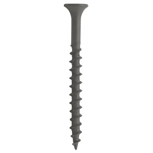 ProFIT 0 Deck Screw, #8 Thread, 2 in L, Coarse Thread, Bugle Head, Combo Drive, Sharp Point, Ceramic Gray