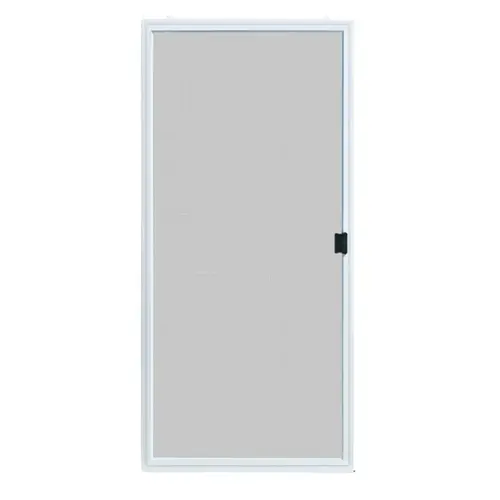 Patio Screen Door, 36 in W, Sliding Screen, Aluminum, White Patio Screen Door, 36 in W, Sliding Screen, Aluminum, White