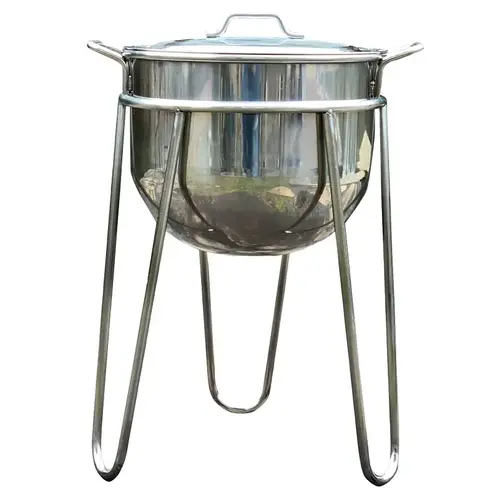 Kettle with Stand, 8 gal Capacity, Stainless Steel Kettle with Stand, 8 gal Capacity, Stainless Steel