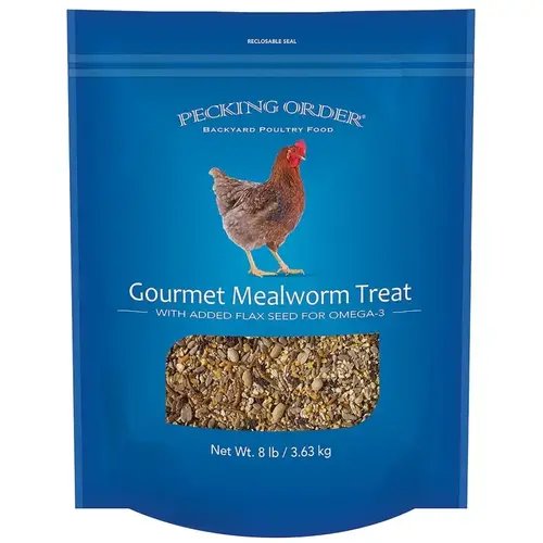 Chicken Mealworm Treat, 8 lb Bag
