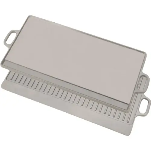 Bayou Classic 28-in Cast Iron Reversible Rectangular Griddle