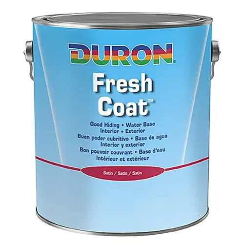 Water Base Paint, 5-Gallon, Satin, White, Interior/Exterior Water Base Paint, 5-Gallon, Satin, White, Interior/Exterior