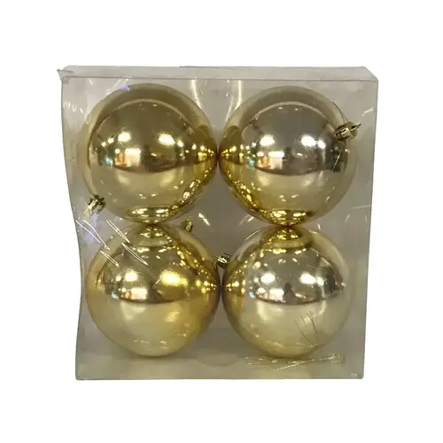 Ball Ornament, 100 mm H, PVC, Assorted
