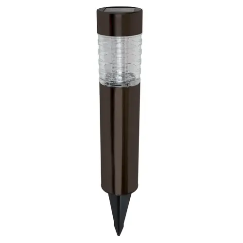 Solar Bollard Light, Ni-Mh Battery, AA Battery, 2-Lamp, Metal and Glass Fixture, Bronze - pack of 4 Solar Bollard Light, Ni-Mh Battery, AA Battery, 2-Lamp, Metal and Glass Fixture, Bronze - pack of 4