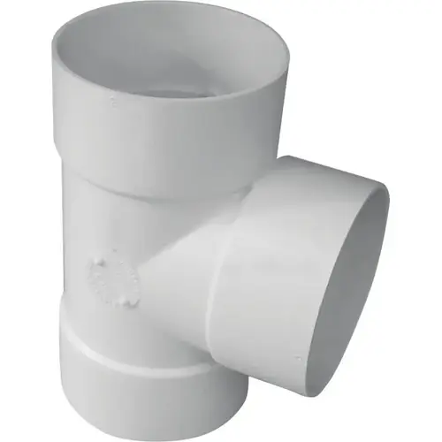 Bull Nose Tee 3 In. PVC Sewer and Drain Tee Bull Nose Tee 3 In. PVC Sewer and Drain Tee