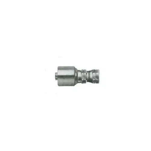 MegaCrimp G25200-0606 Hose Coupling, 5/8-18, Crimp x Flare, Straight Angle, Steel, TuffCoat