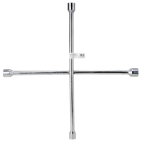Lug Wrench, Hex Socket, 11/16, 3/4, 13/16 and 7/8 in Socket, 20 in L, Carbon Steel Silver Lug Wrench, Hex Socket, 11/16, 3/4, 13/16 and 7/8 in Socket, 20 in L, Carbon Steel Silver