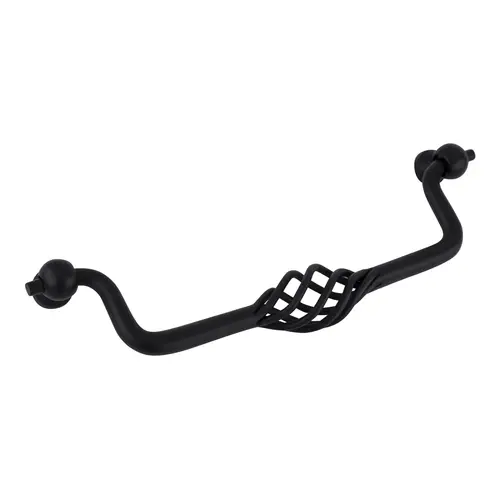 Birdcage Cabinet Pull 6 5/16" Cener to Center Flat Black