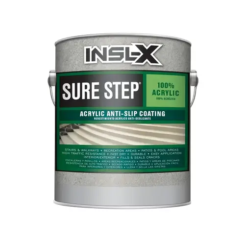 Anti-slip Coating Sure Step Flat Light Gray Water-Based 1 gal Light Gray