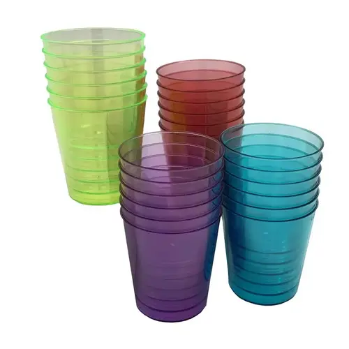 Disposable Shot Glass 1 oz Assorted Polyethylene Assorted Disposable Shot Glass 1 oz Assorted Polyethylene Assorted