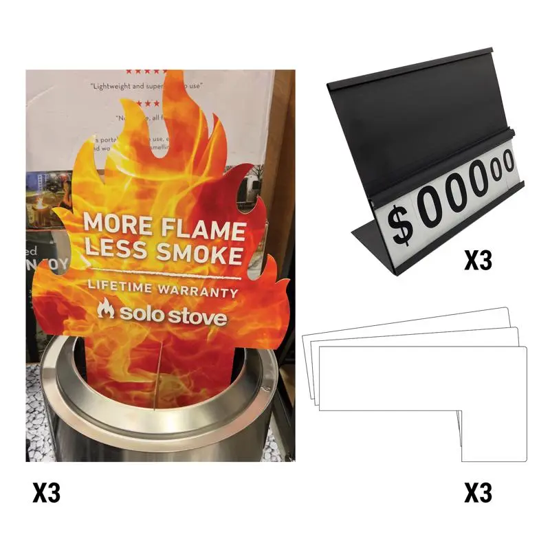 Retail First Inc Signage Kit Assorted Solo Stove Plastic Assorted 1000-000019