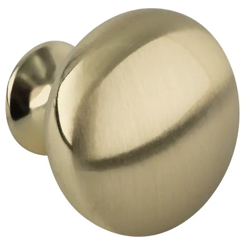 Transitional Round Cabinet Knob For Kitchen And Cabinet Hardware 1-3/16" Diameter Brushed Brass Transitional Round Cabinet Knob For Kitchen And Cabinet Hardware 1-3/16" Diameter Brushed Brass