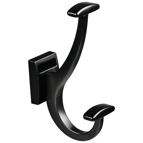 Coat Hook, TAG Synergy Elite Collection 6 1/4" Coat Hook 3 5/8" (1 1/2 x 3 5/8") Black Coat Hook, TAG Synergy Elite Collection 6 1/4" Coat Hook 3 5/8" (1 1/2 x 3 5/8") Black
