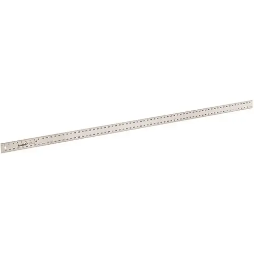 Empire Straight Edge Ruler, 1/8, 1/16 in Graduation, Aluminum, 2 in W, 1/8 in Thick Empire Straight Edge Ruler, 1/8, 1/16 in Graduation, Aluminum, 2 in W, 1/8 in Thick