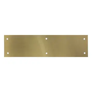 Ives Commercial 82004312 3" x 12" Push Plate Satin Brass Finish