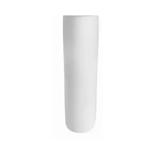 Evolution Series Pedestal Leg, 34-1/2 in L, 22 in W, 18 in H, Vitreous China, White