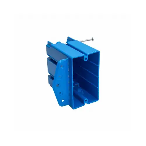 1-Gang PVC Molded Multi-Purpose Wall Box Blue 1-Gang PVC Molded Multi-Purpose Wall Box Blue