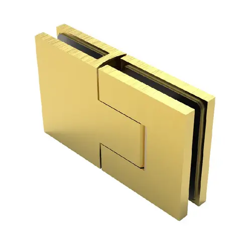 Satin Brass Bellagio Glass-to-Glass 180 Degree Hinge Satin Brass Bellagio Glass-to-Glass 180 Degree Hinge