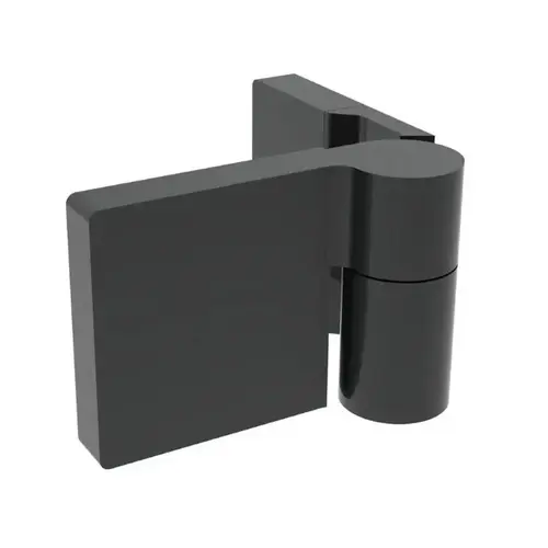 Matte Black Lugano Series Wall Mount Hinge - For Left Hand Door Matte Black Lugano Series Wall Mount Hinge - For Left Hand Door