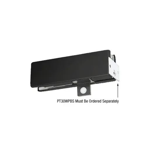 KABA Matte Black Wall Mounted Transom Patch Fitting With Pivot KABA Matte Black Wall Mounted Transom Patch Fitting With Pivot