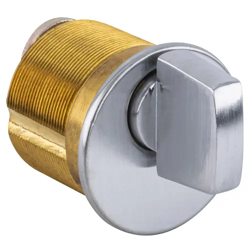 1-1/8" Thumb Turn Mortise Cylinder, Adams Rite Cam, 626/US26D Satin Chrome