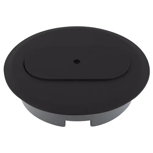 High Impact Thermoplastic Round Duplex Receptacle Floor Box Cover Brown