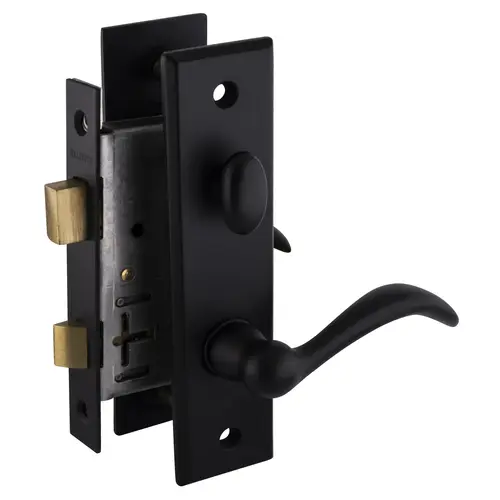 Cody Privacy Screen Door Lock Satin Black Finish