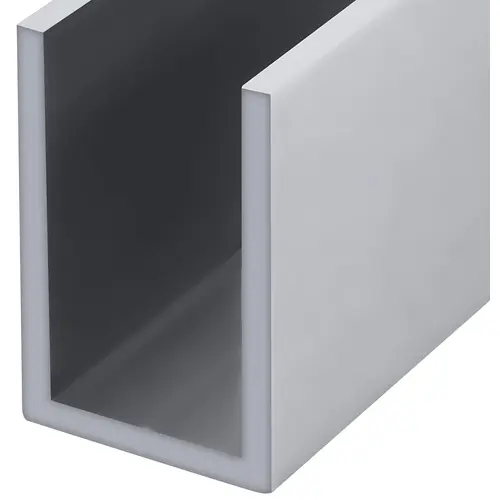Satin Anodized Wet Glaze 1-1/2" Deep U-Channel Custom Length Satin Anodized Wet Glaze 1-1/2" Deep U-Channel Custom Length