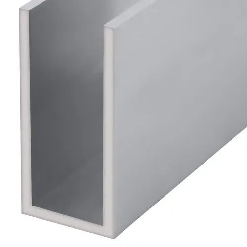 Satin Anodized Wet Glaze 2" Deep U-Channel 120" Stock Length