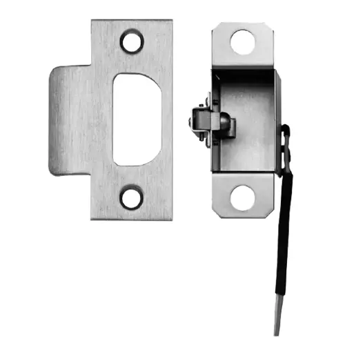 Monitoring Strike, Strike Plate not Included, Cylindrical Lock or Tubular Deadbolt, 2-3/4" Strike, Latch Status, Request-to-Exit (REX), SPDT Single Pole Double Throw Monitoring Strike, Strike Plate not Included, Cylindrical Lock or Tubular Deadbolt, 2-3/4" Strike, Latch Status, Request-to-Exit (REX), SPDT Single Pole Double Throw