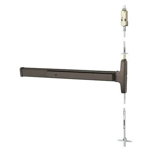 Concealed Vertical Rod Exit Device Dark Oxidized Bronze Concealed Vertical Rod Exit Device Dark Oxidized Bronze