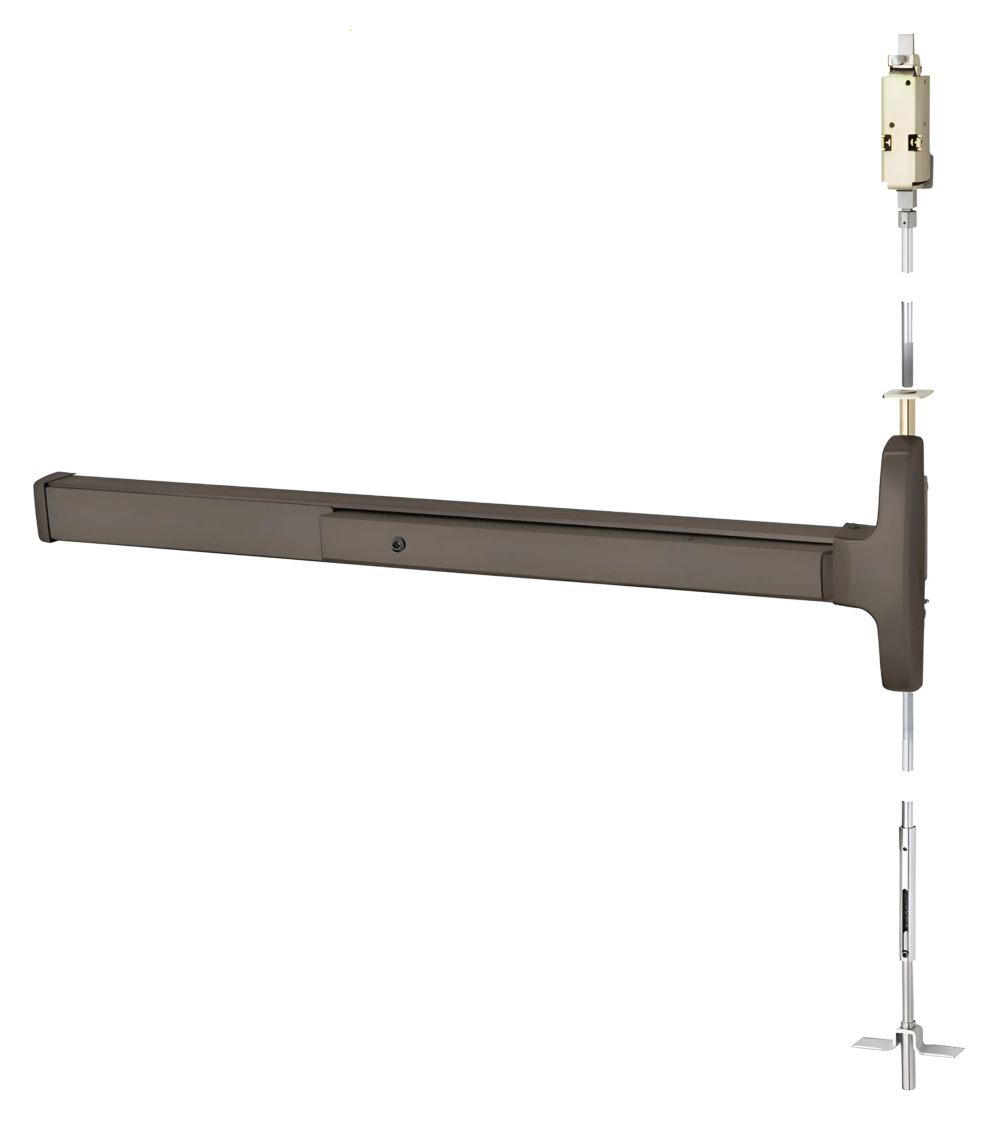 Sargent Concealed Vertical Rod Exit Device Dark Oxidized Satin Bronze Oil Rubbed 1943-AD8406G ETL RHR 10B