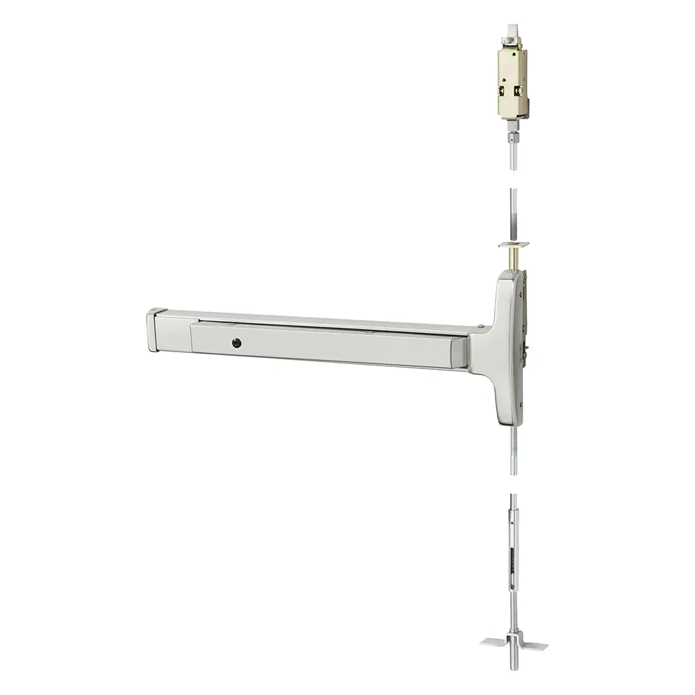Sargent Concealed Vertical Rod Exit Device Bright Stainless Steel 1943-MD8473E-24V ETE RHR 32