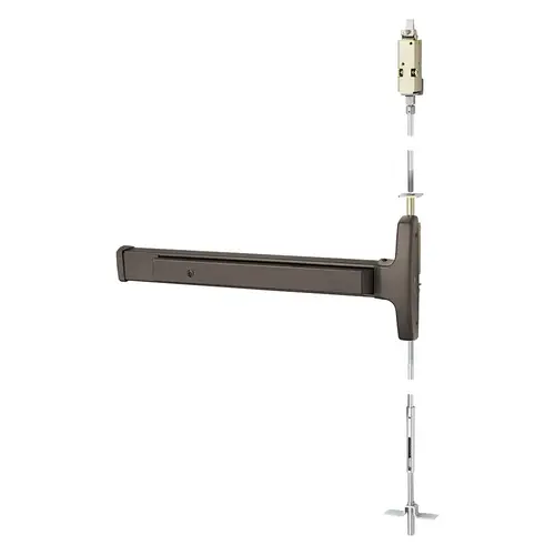 Concealed Vertical Rod Exit Device Dark Oxidized Bronze Concealed Vertical Rod Exit Device Dark Oxidized Bronze