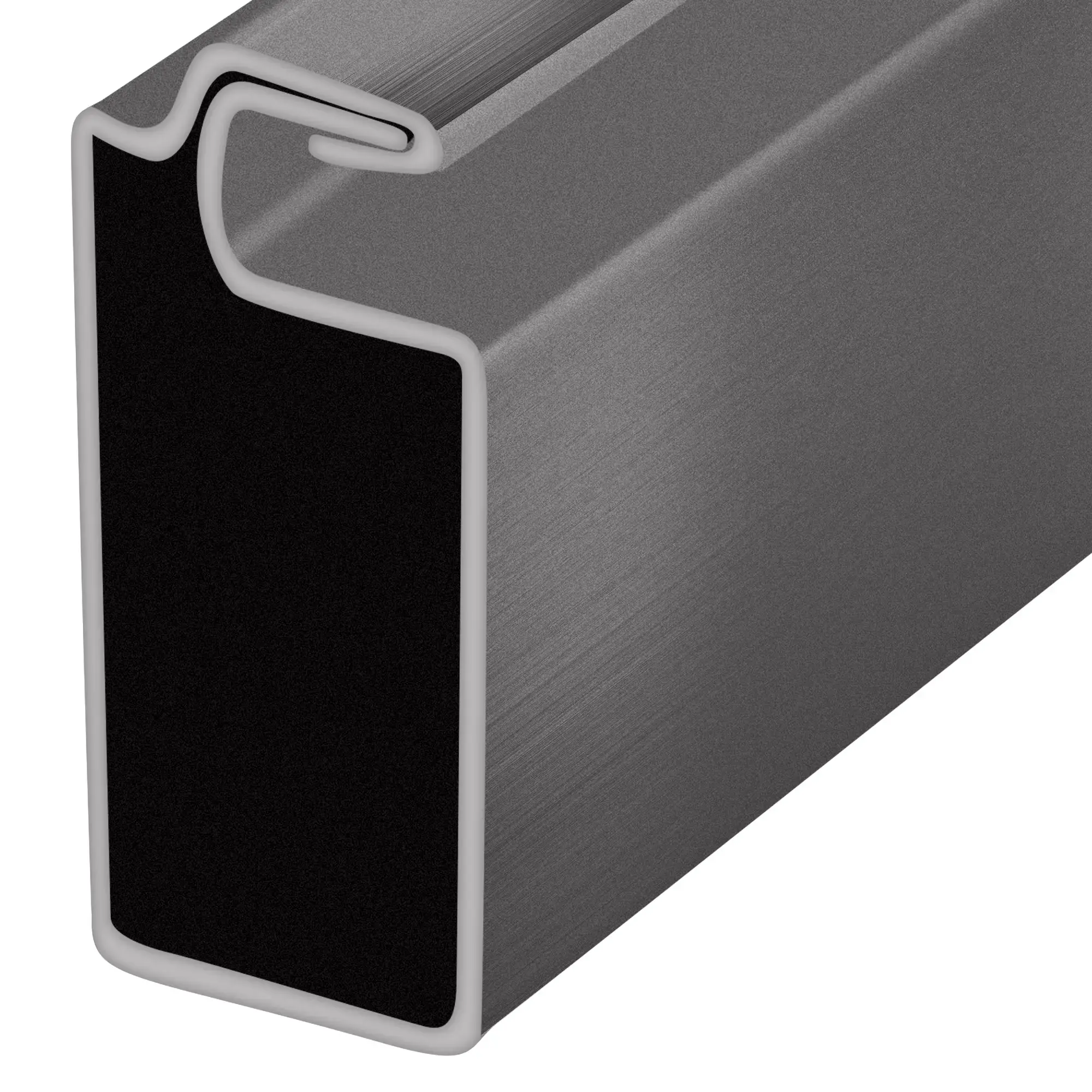 Brixwell Mill Finish 1 x 7/16 Roll Formed Aluminum Screen Frame - 48 Stock Length WSF17M-CCP48 Brixwell Mill Finish 1 x 7/16 Roll Formed Aluminum Screen Frame - 48 Stock Length WSF17M-CCP48