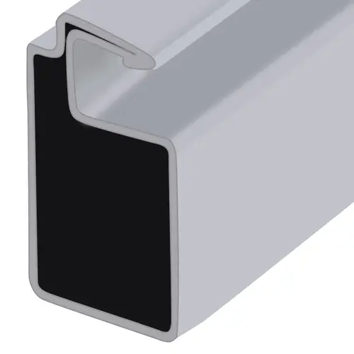 White 3/4" x 7/16" Roll Formed Aluminum Screen Frame - 144"