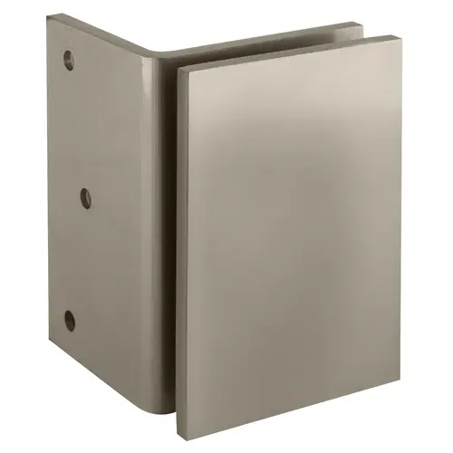 CRL Satin Nickel Geneva Series Wall Mount Bracket CRL Satin Nickel Geneva Series Wall Mount Bracket