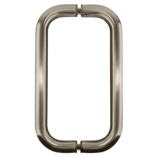 Brushed Nickel 8" BM Series Back-to-Back Handle Without Metal Washers Brushed Nickel 8" BM Series Back-to-Back Handle Without Metal Washers