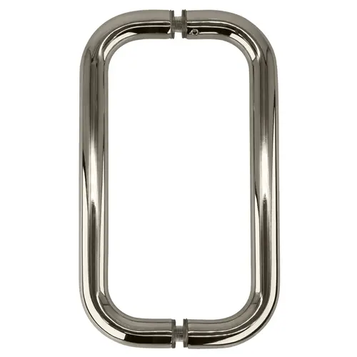 Polished Nickel 8" BM Series Back-to-Back Handle Without Metal Washers Polished Nickel 8" BM Series Back-to-Back Handle Without Metal Washers