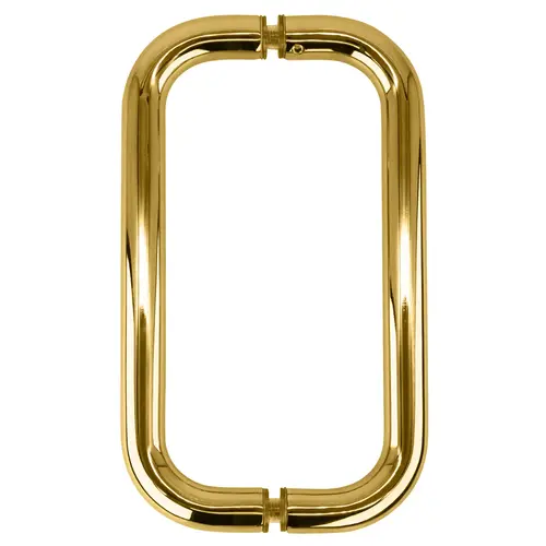 Unlacquered Brass 8" BM Series Back-to-Back Handle Without Metal Washers Unlacquered Brass 8" BM Series Back-to-Back Handle Without Metal Washers