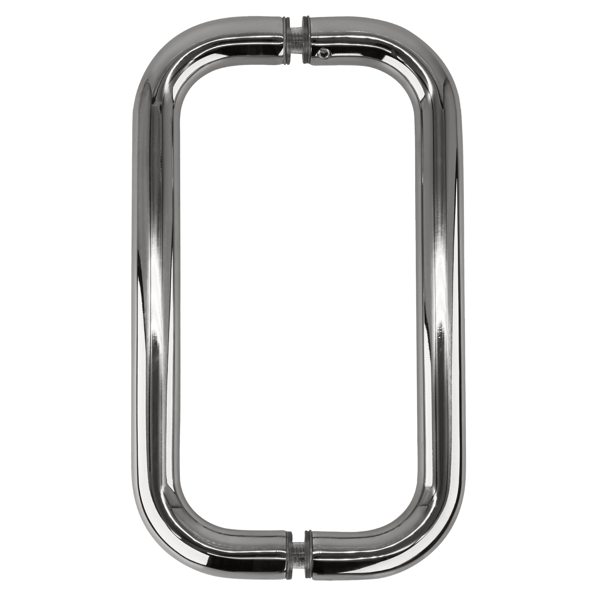 CRL BMNW8X8CH Polished Chrome 8" BM Series Back-to-Back Handle Without Metal Washers