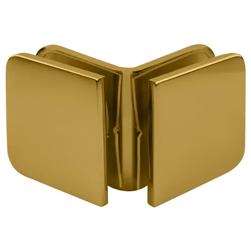 Ultra Brass 90 Degree Traditional Style Glass-to-Glass Clamp Ultra Brass 90 Degree Traditional Style Glass-to-Glass Clamp
